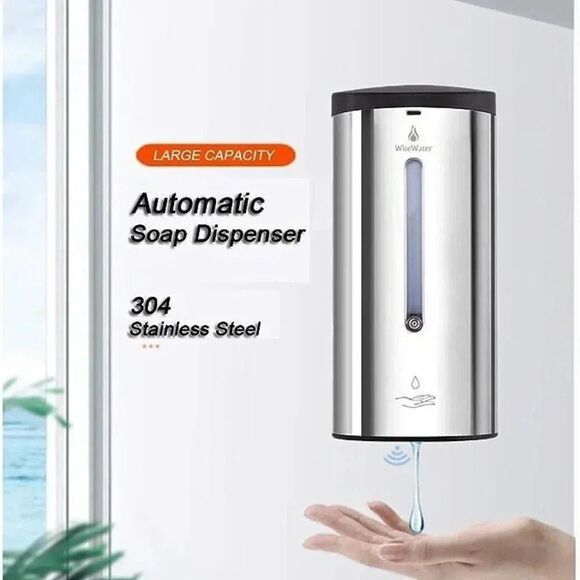 Wisewater Stainless Steel Touchless Wall-Mount Automatic Soap Dispenser NS59 - Picture 4 of 7